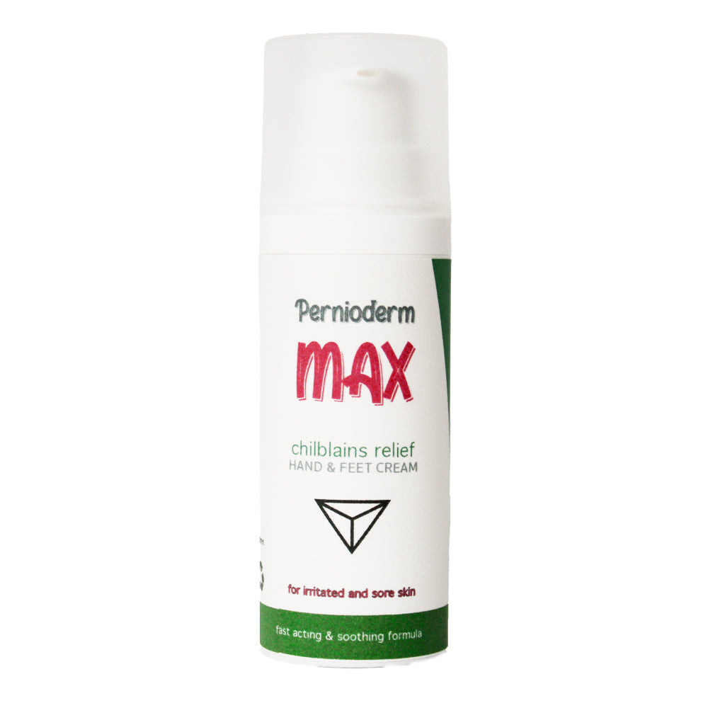 Pernioderm Max Relief Chilblains Cream | Intense Relief Formula for Irritated Sore Skin | Zinc, Witch Hazel & Tea Tree