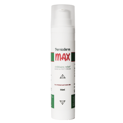 Pernioderm Max Relief Chilblains Cream | Intense Relief Formula for Irritated Sore Skin | Zinc, Witch Hazel & Tea Tree